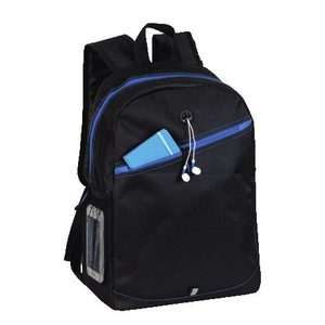 Backpack With Contrast Colour Diagonal Zip