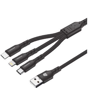 Ind 1.2M 3-In-1 Charger Cable