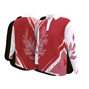 Ladies Long Sleeve Golf Shirt Custom Design