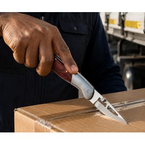 Lockback Wood Handled Knife