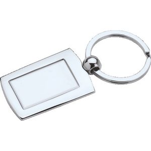 Metal Keychain With For Dome
