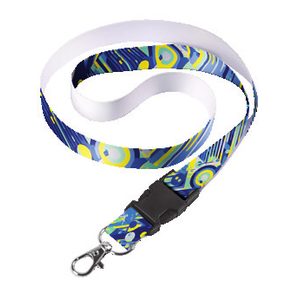 Sublimated Lanyard Single Side With Buckle & Ring