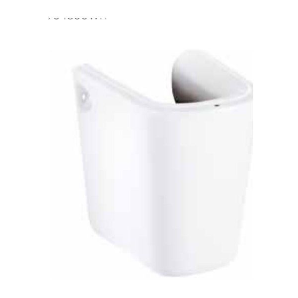 Cobra Arrive Basin Semi Pedestal - White