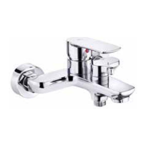 Cobra Seine Single Lever Exposed Bath Mixer with Diverter. Wall Mounted, 2 hole