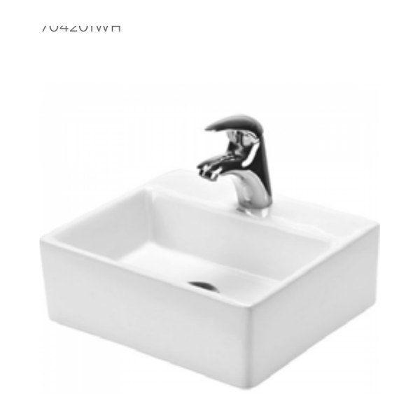 Vaal Mini Weaver Countertop Basin - White