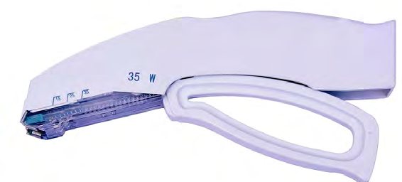 Open skin staplers