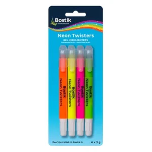 Bostik Neon Twisters Pack 4