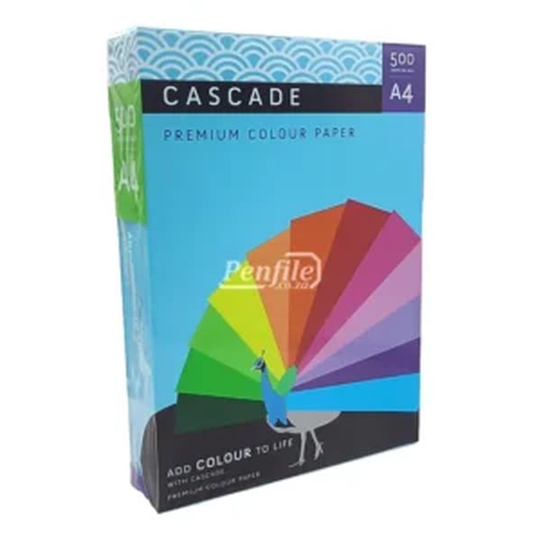 Cascade A4 Colour Paper 80gsm Ream 500 Sheets - Deep Tint Turquoise