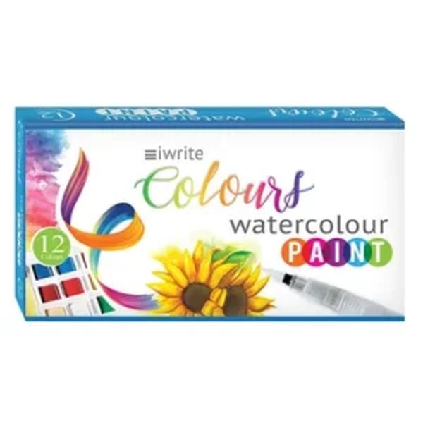 iWrite Colours Watercolour Paint 12s