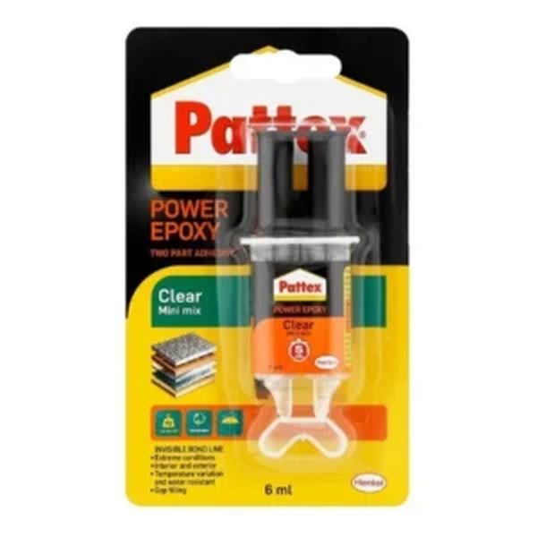 Pattex Epoxy Clear Mini Syringe 6ml - Box 12