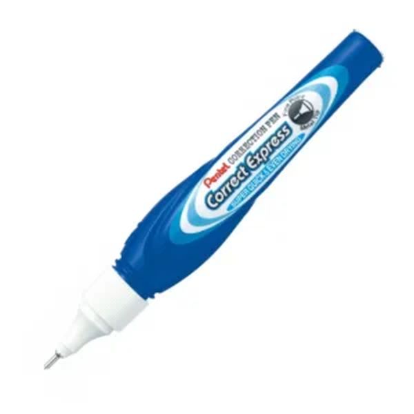 Pentel ZLE52 Correct Express Correction Pen Fine Metal Point 7ml - Blue Barrel