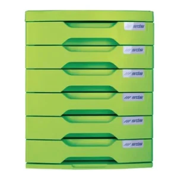 SDS 6 Desk Drawer Filing System Green