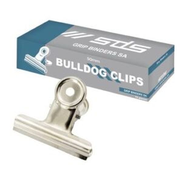 SDS Bulldog Clips 50mm Box 12s