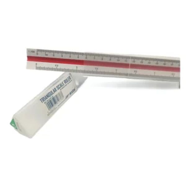 SDS Triangular Scale Ruler 30cm 1:20,25,50,75,100,125