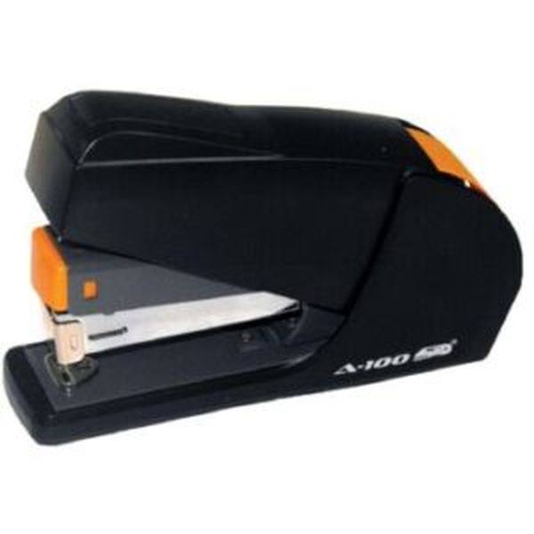 STD A100 Plastic Power Saving Half Strip Stapler 25 Sheet Black