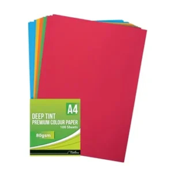 Treeline A4 Deep Tint Project Paper 80gsm Assorted 100s